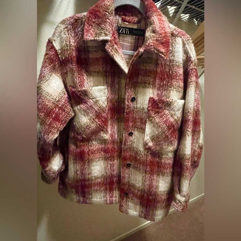 Zara Wool Oversized Fall Jacket.